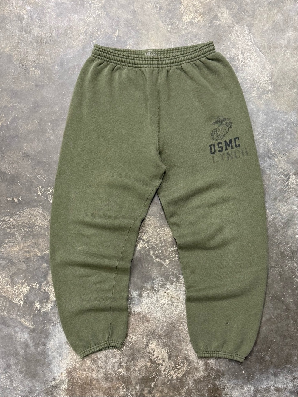 Vintage Soffe USMC Olive Green Military PT Sweatpants